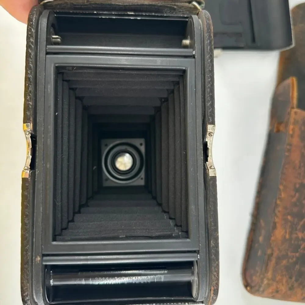 Vintage 1927 No. 3A Autographic Kodak Folding Camera w/ Case Collectible